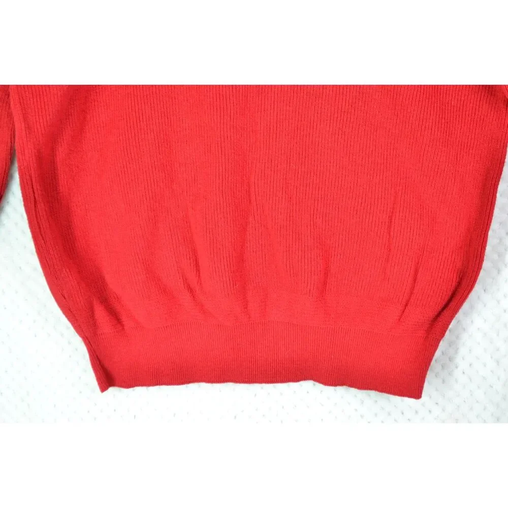 Cabela's Men's Large Tall Red Heavyweight Pullover Sweater VTG